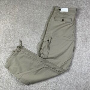 NEW American Eagle Flex Lived-In Cargo Pants Men's 34x34 Khaki Adjustable Hem